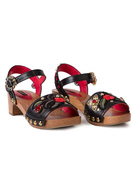 dolce gabbana clogs|dolce gabbana sandals women.